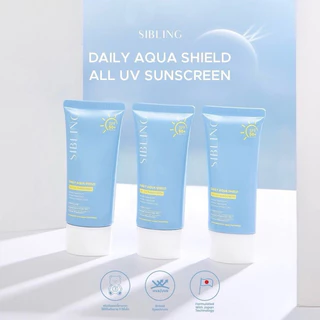 [ของแท้+ส่งฟรี🌤️] กันแดดซิบบลิ้ง ซิบบลิ้ง SIBLING Daily Aqua Shield All UV Sunscreen SPF50+PA+++30g