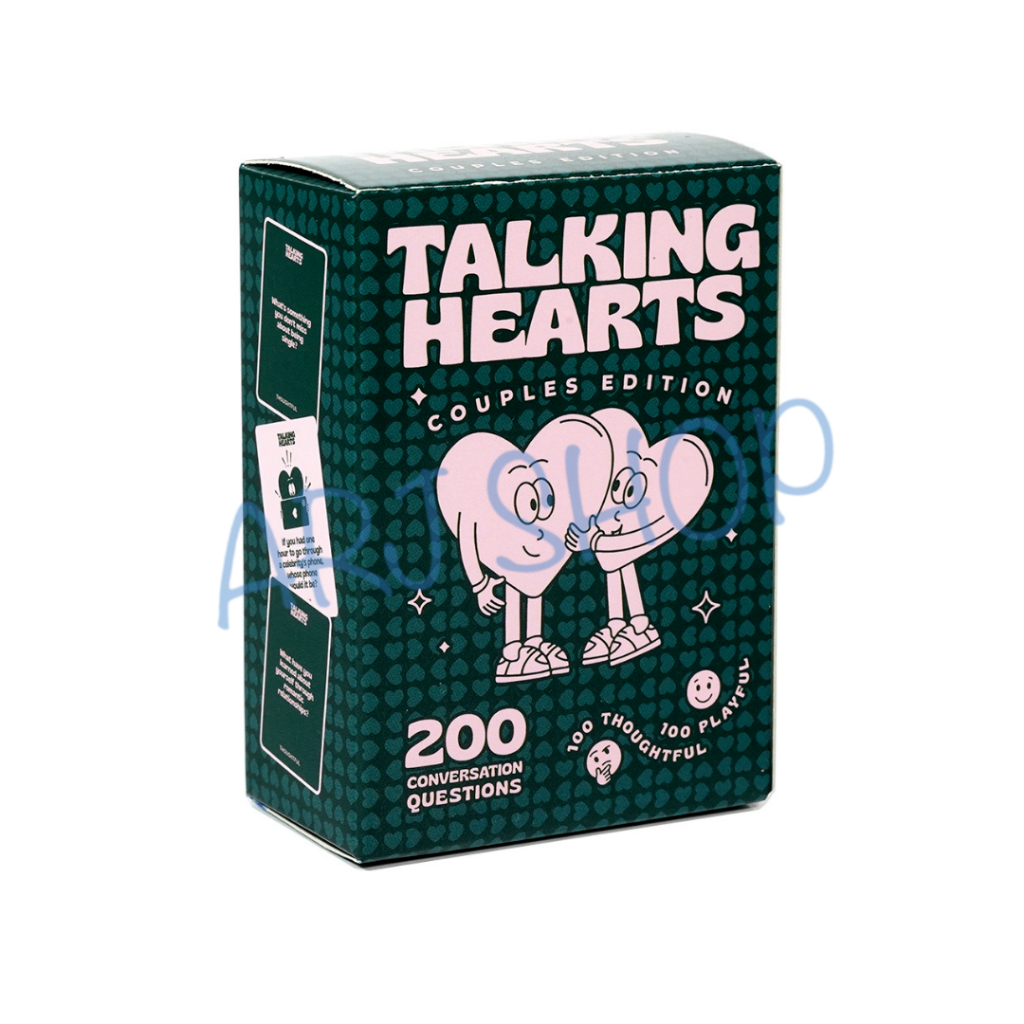 Talking hearts Board game - Conversation Cards - Couple Card Game for Date Nights & Travel Adventure