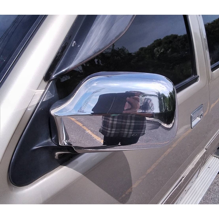 ครอบกระจกมองข้าง Isuzu Dragon Eye ซ้าย+ขวา ครอบทับ ติดด้วย 3M พร้อมส่งวันนี้