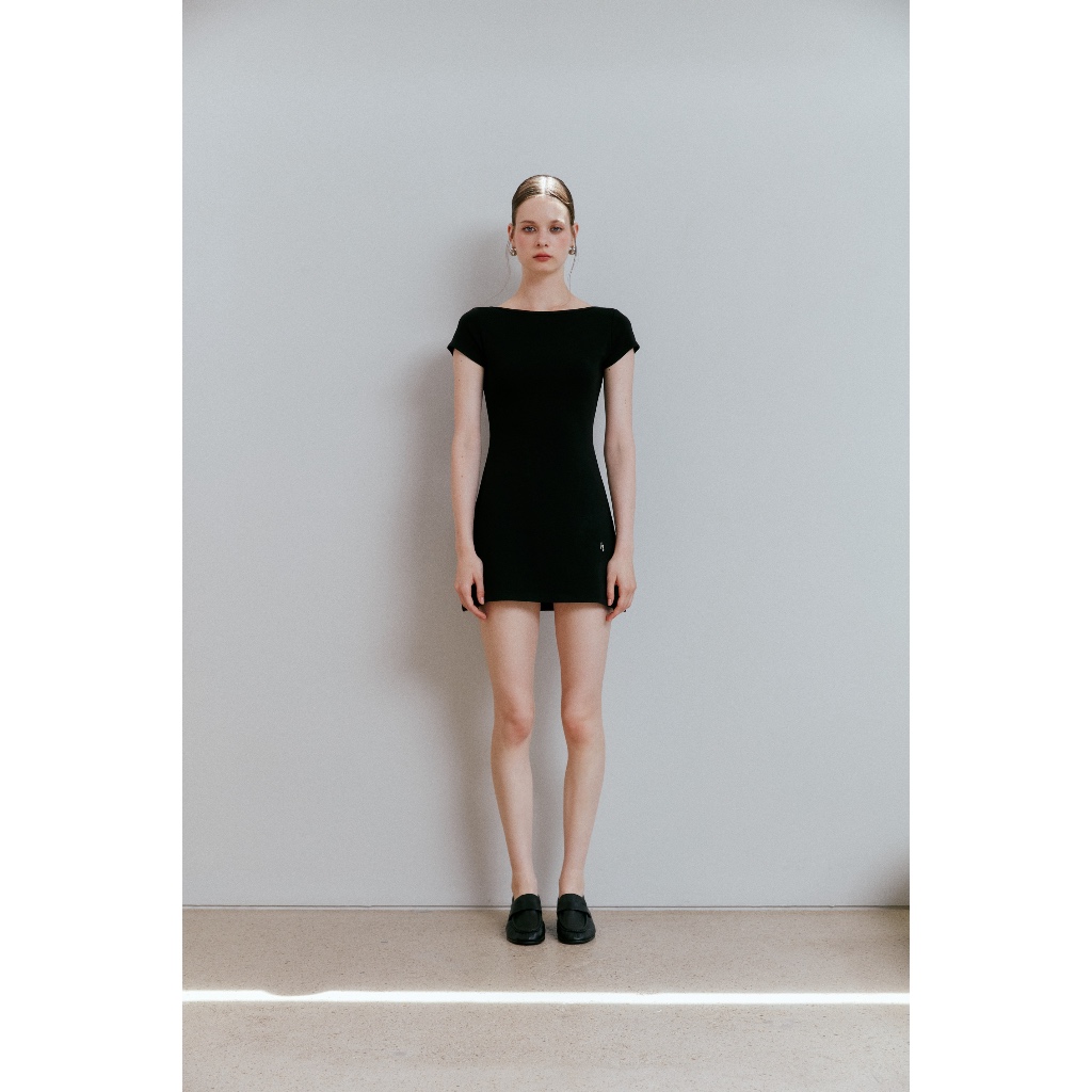 (สินค้าพร้อมส่ง) Hounddown - Rio Mini Dress มินิเดรสสั้น ผ้ายืดหนานุ่ม