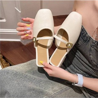 S-151 พร้อมส่งจากไทย รองเท้าคัทชู เปิดส้น ยางEVA ส้นเตี้ย น้…