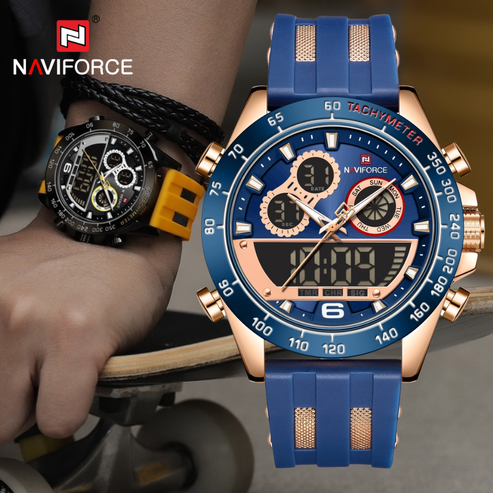 ประกันศูนย์ไทย 1 ปี นาฬิกา Naviforce รุ่น NF9188t นาฬิกาข้อมือผู้ชายหรูหรา