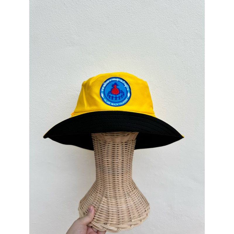 หมวก อสม หมวกอสม ปีกกว้าง ใส่กันแดดไม่ร้อน yellowmellowshop