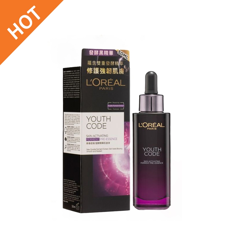Hot item L'Orea Youth Code Ferment Pre-essence เซรั่มยกกระชับ / กระชับ / มอยเจอร์ไรเซอร์ / ต่อต้านริ้วรอยให้ความชุ่มชื้