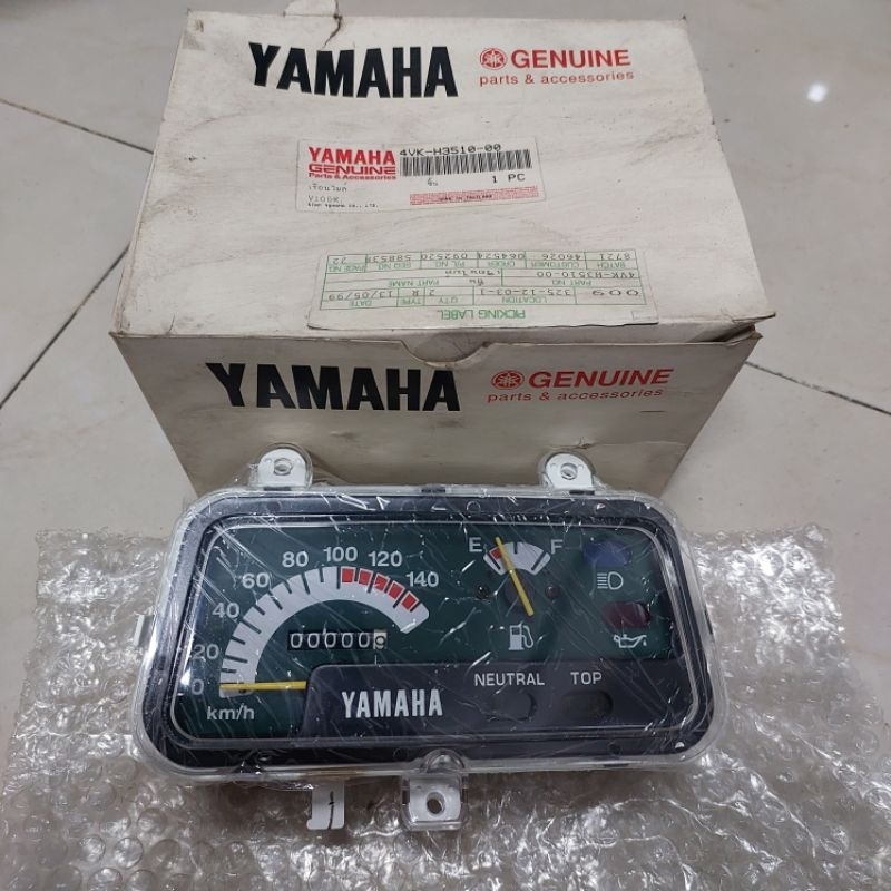 ชุดเรือนไมล์ Yamaha Y100K-Mate100-Mate Alfa รหัส 4VK หน้าปัดสีเขียว ของแท้ญี่ปุ่นใหม่เก่าเก็บสวบๆพร้