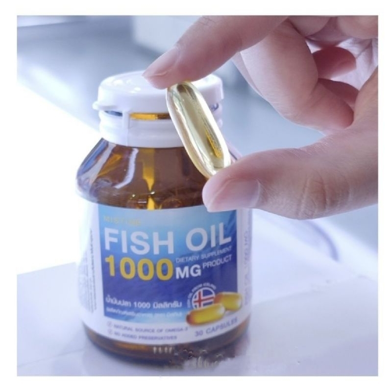 ผลิตภัณฑ์เสริมอาหาร มิสทิน น้ำมันปลา1,000มิลลิกรัม มีOMEGA3 EPA DHA (30แคปซูล)