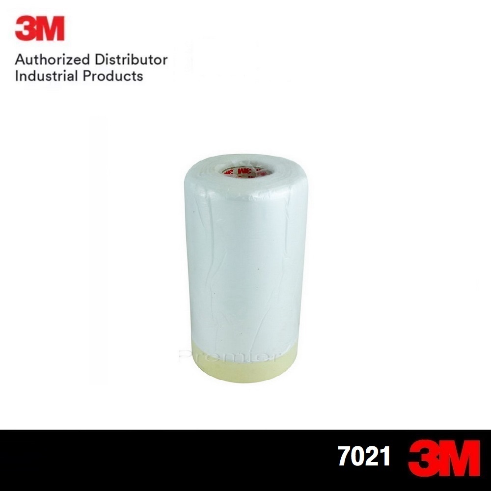 3M พลาสติกปิดพ่นสี ชนิดมีเทปกาวในตัว 90 ซม x25 ม. Pre-taped Masking Film Tape