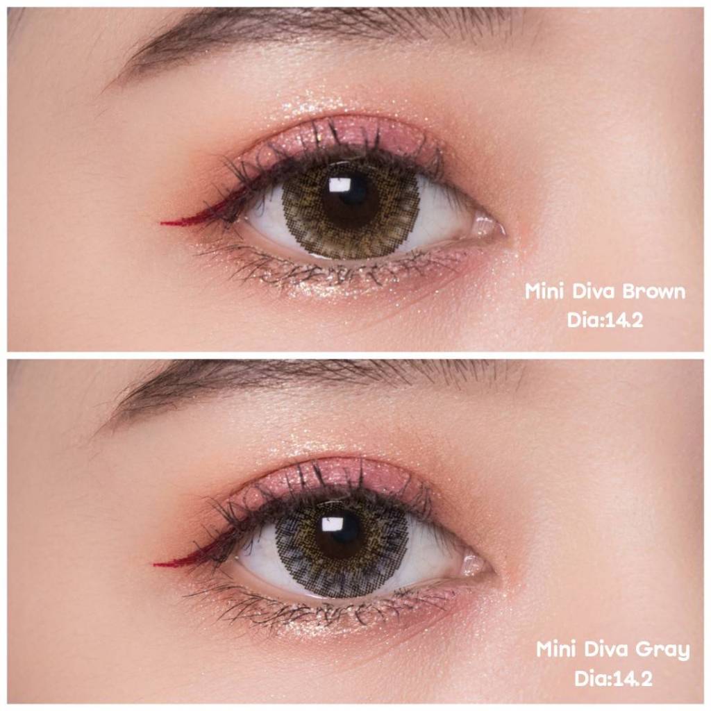 Kitty kawaii รุ่น Mini diva คอนแทคเลนส์ รายเดือน ค่าอมน้ำ55%