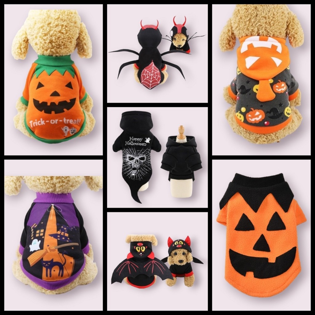 (HW01)เสื้อฮาโลวีนหมา แมว สัตว์เลี้ยง เสื้อHalloween (พร้อมส่งจากไทย!) ผ้าดีมาก นุ่มนิ่ม ลายสวย ตรงปก