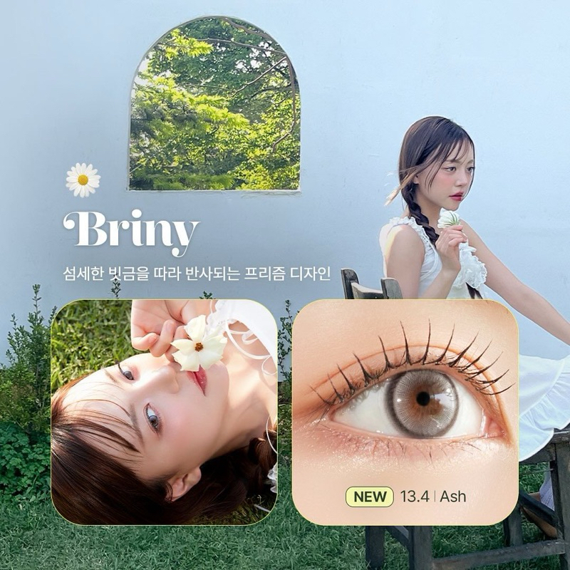 MYFiPN รุ่น Briny สี ash คอนแทคเลนส์เกาหลีรายเดือน