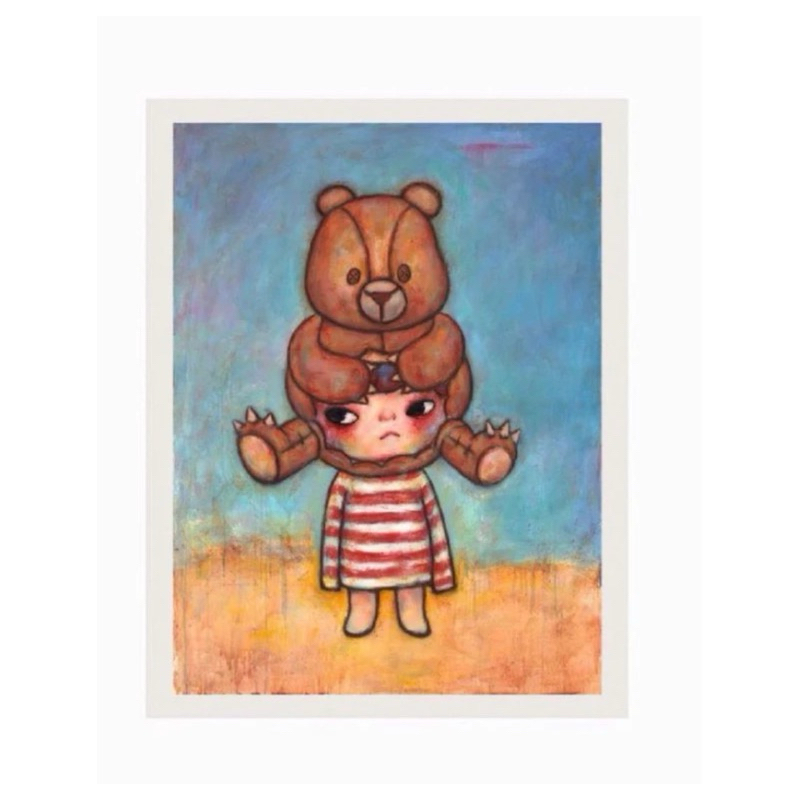 🔥พร้อมส่ง🔥🇹🇭 รูป Hirono Shletor Painting รูปมาจากในงาน Hirono Bangkok Exhibition Popmart ของแท้100%