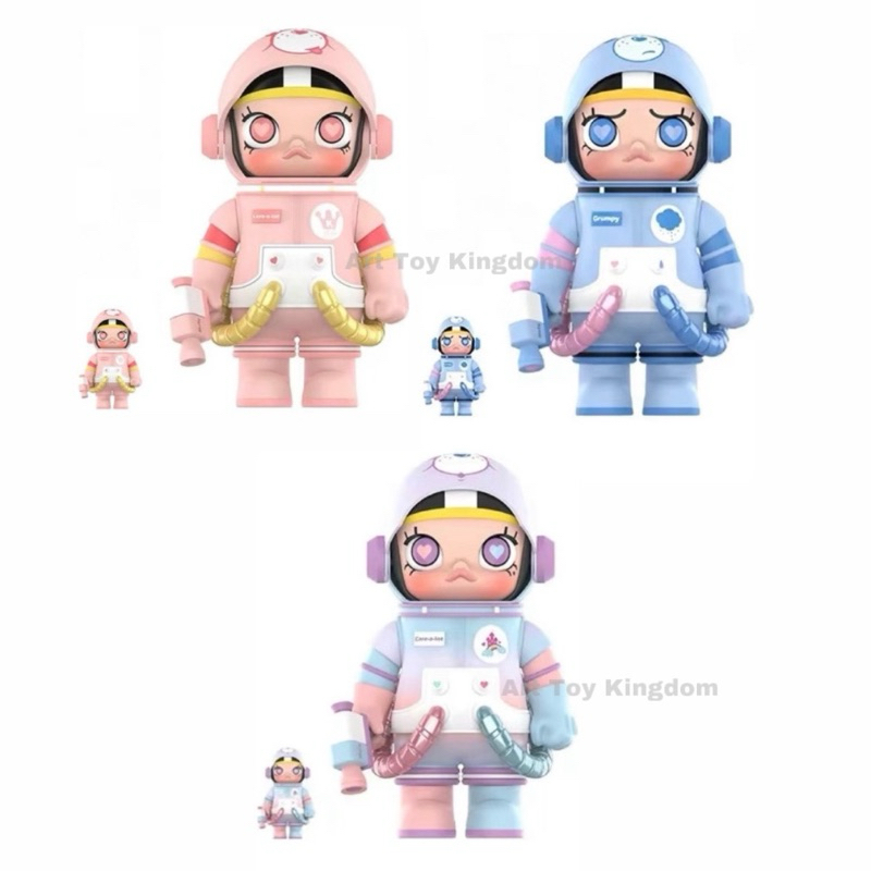 (พรีออเดอร์-ฟรีค่าส่ง-แถมถุงPopMart) MEGA SPACE MOLLY 400%+100% x Care Bears - Love-a-lot / Grumpy / Care-a-lot Bear
