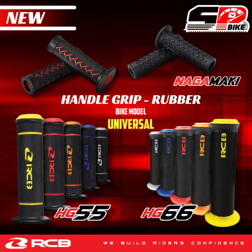 ปลอกแฮนด์ RCB RD HANDLE GRIP รุ่น HG55 HG66 และ NAGAMAKI สีดำล้วน ใส่ได้ทุกรุ่นส่งไว!! SP.bike