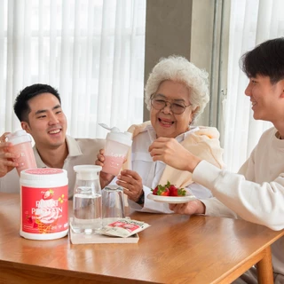 Plantogenic - Strawberry Yogurt Plant Protein โปรตีนพืชสตรอว์เบอร์รี่โยเกิร์ต 24g NON-GMO เปรี้ยวอมหวาน (Plant-based)