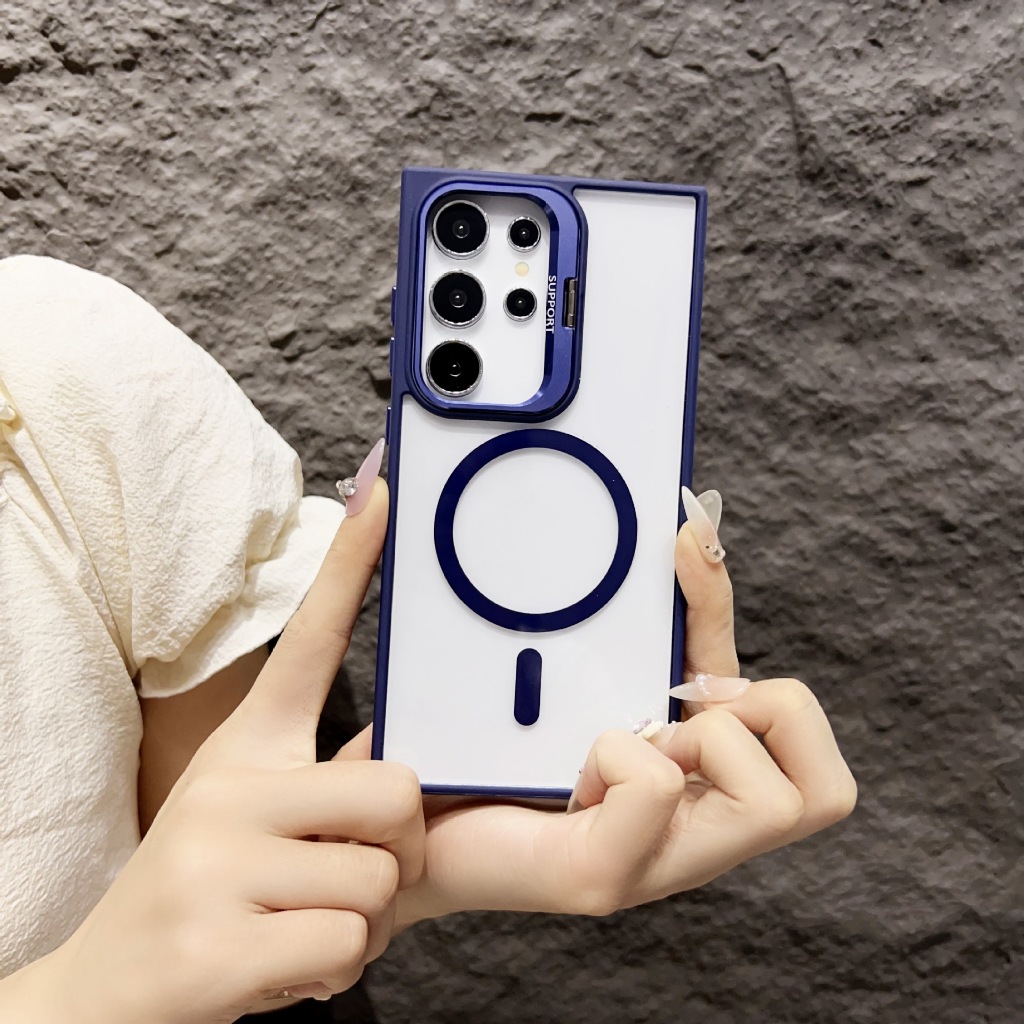 🇹🇭Ekcam 3 in 1 เคสกันกล้อง พร้อมเลนส์กล้อง เคสแม่เหล็ก ใส ชาร์จได้  สำหรับ  S23 S24 Plus Ultra for Samsung Galaxy Case - รูปที่ 7