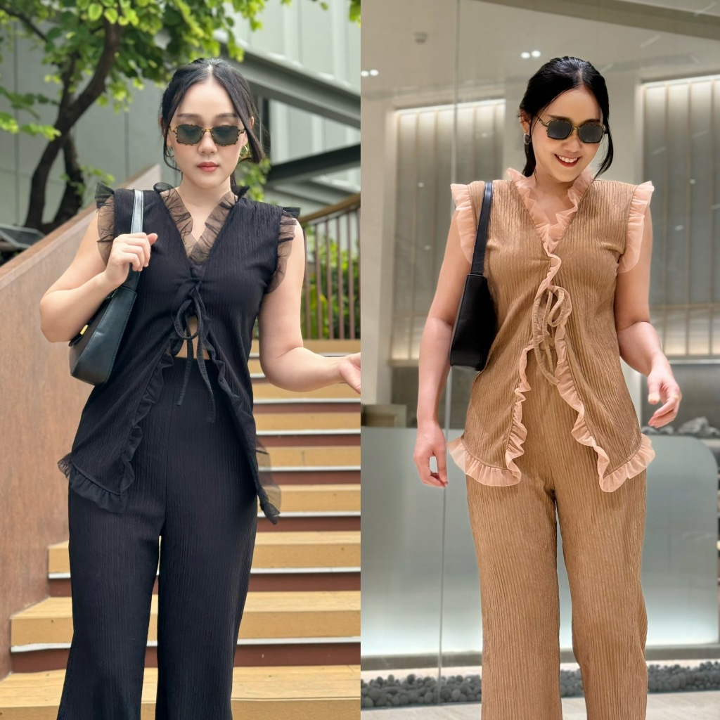 ชุดเซ็ตเรียบหรูใส่สบายสาวอวบใส่ได้!