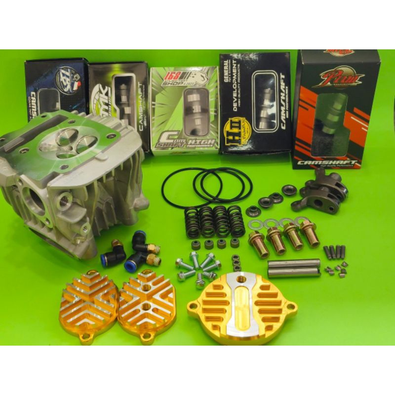 ฝาสูบ 4วาล์ว W125&ปลาวาฬ 57,59,60,64,65,66,67,68 พร้อมอุปกรณ์ ครบชุดใหญ่