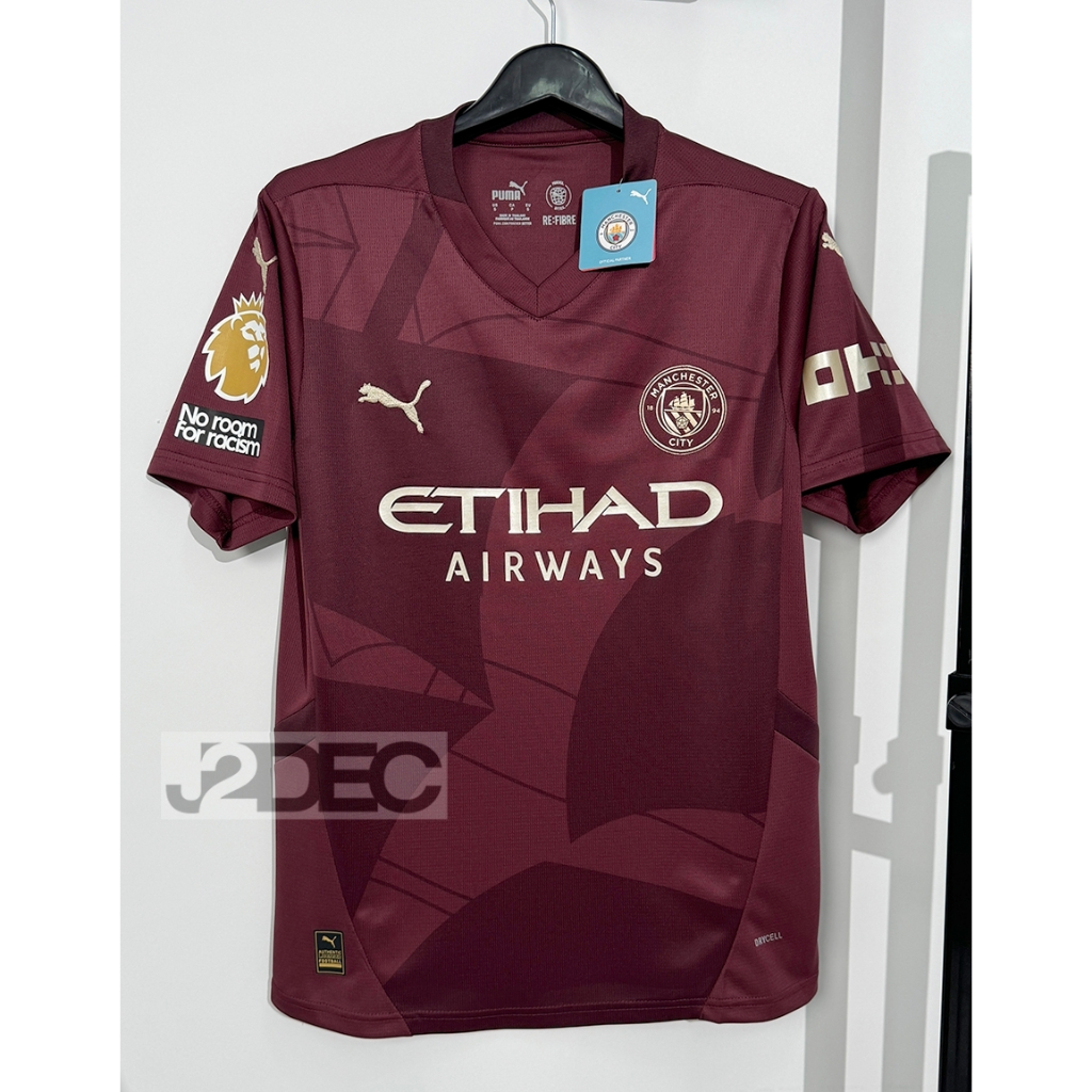 ใหม่ล่าสุด!!! เสื้อ แมนซิตี้ 3A เกรดแฟนบอล Third ชุดสาม ปี 2024/25 ฟลูออฟชั่นEPL ชื่อเบอร์นักเตะแบบใหม่ล่าสุด ครบทุกคน