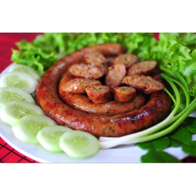 ไส้อั่วเชียงราย​ ไส้อั่ว​สมุนไพร​ มัน​น้อย​ ไร้​สารกันบูด​