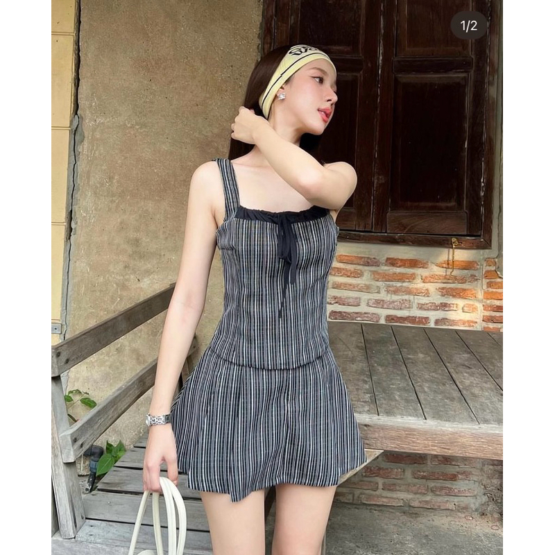 Bebeluga.official riley set เสื้อและกระโปรงทั้งเซต size L