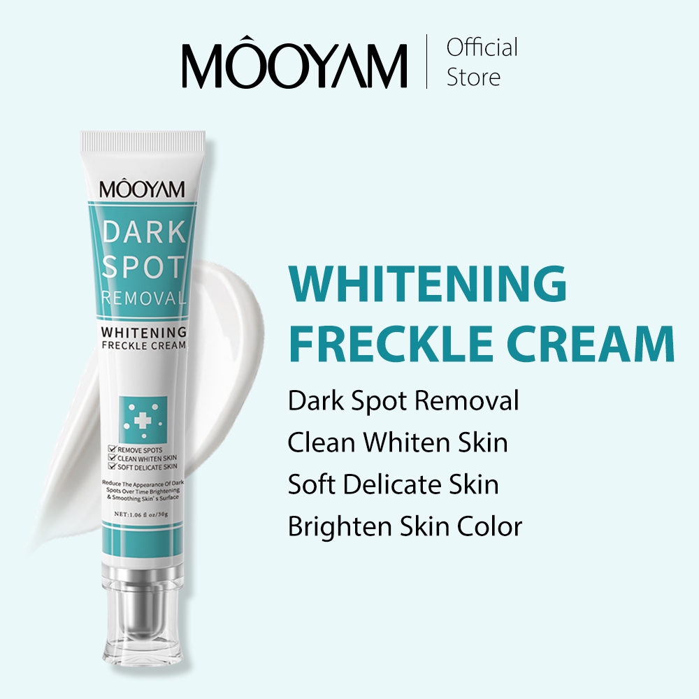 MOOYAM Whitening Freckle Cream ใช้สำหรับลดรอยดํา ฝ้า กระ ไวท์เทนนิ่งครีม 30g