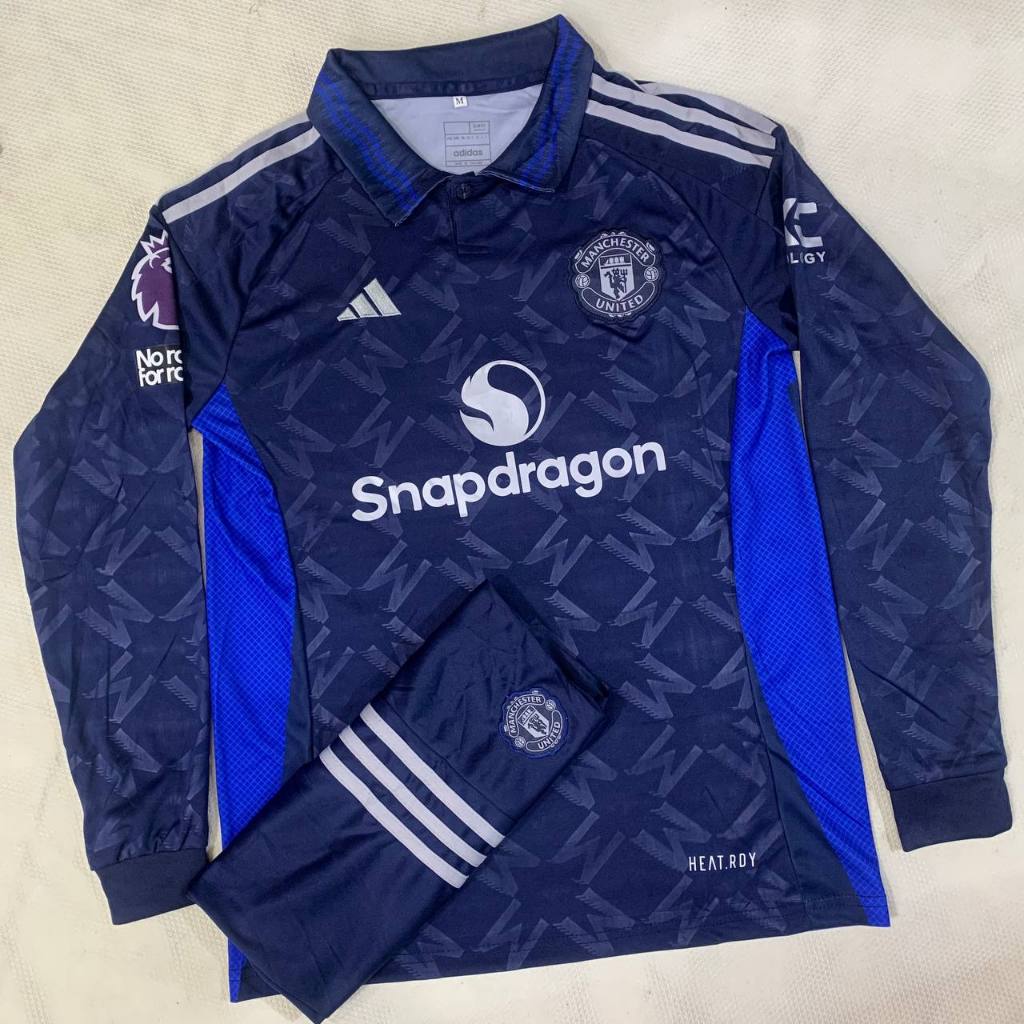 เสื้อบอลMan Uคอปกแขนยาว2024-2025 ชุดใหม่ล่าสุดครบชุด