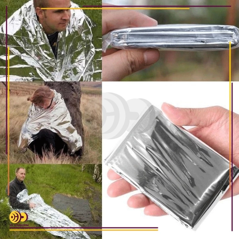 ผ้าห่มฉุกเฉิน ผ้าห่มอวกาศ กันน้ำ ขนาด 130x210 ซม thumbnail 8