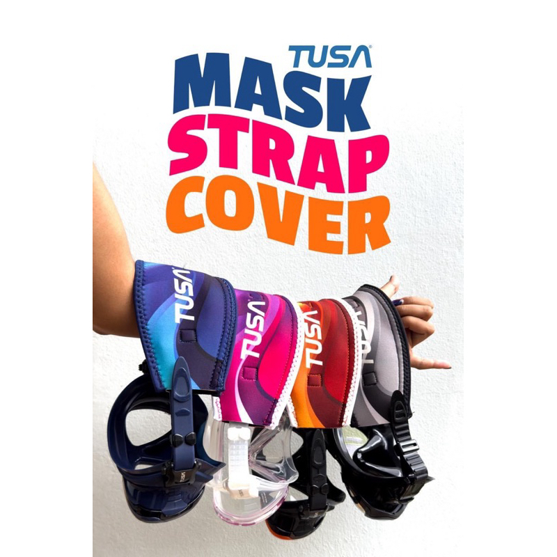 Tusa Mask Strap Cover ป้องกันผมติดสาย หน้ากากดำน้ำ