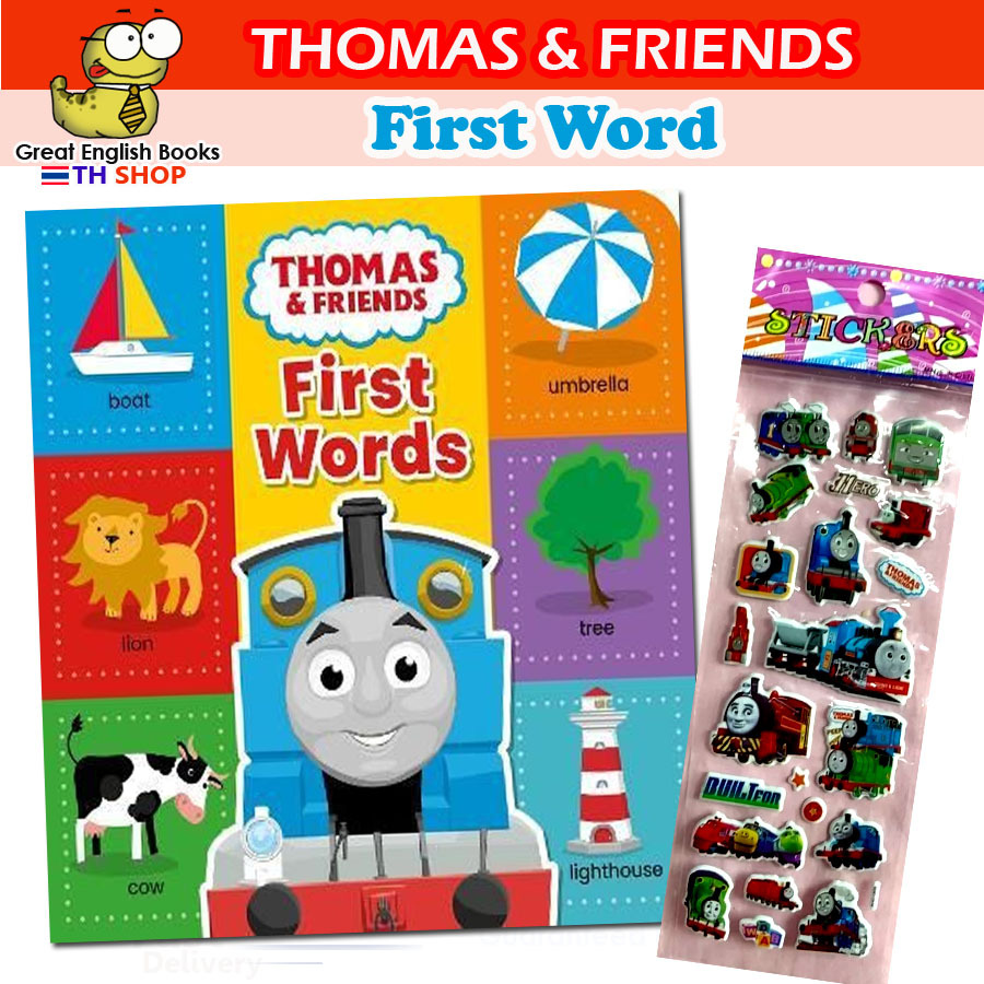 (ใช้โค้ดรับcoinคืน10%ได้) *ลิขสิทธิ์แท้ Original* Thomas & Friends: First Words Board book