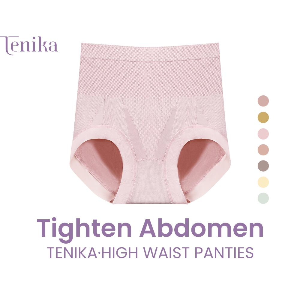 TENIKA กางเกงในเก็บพุง ผ้าทอเอวสูง เนื้อผ้าดี ลดหน้าท้อง กระชับพุง กระชับหน้าท้อง Kni-015