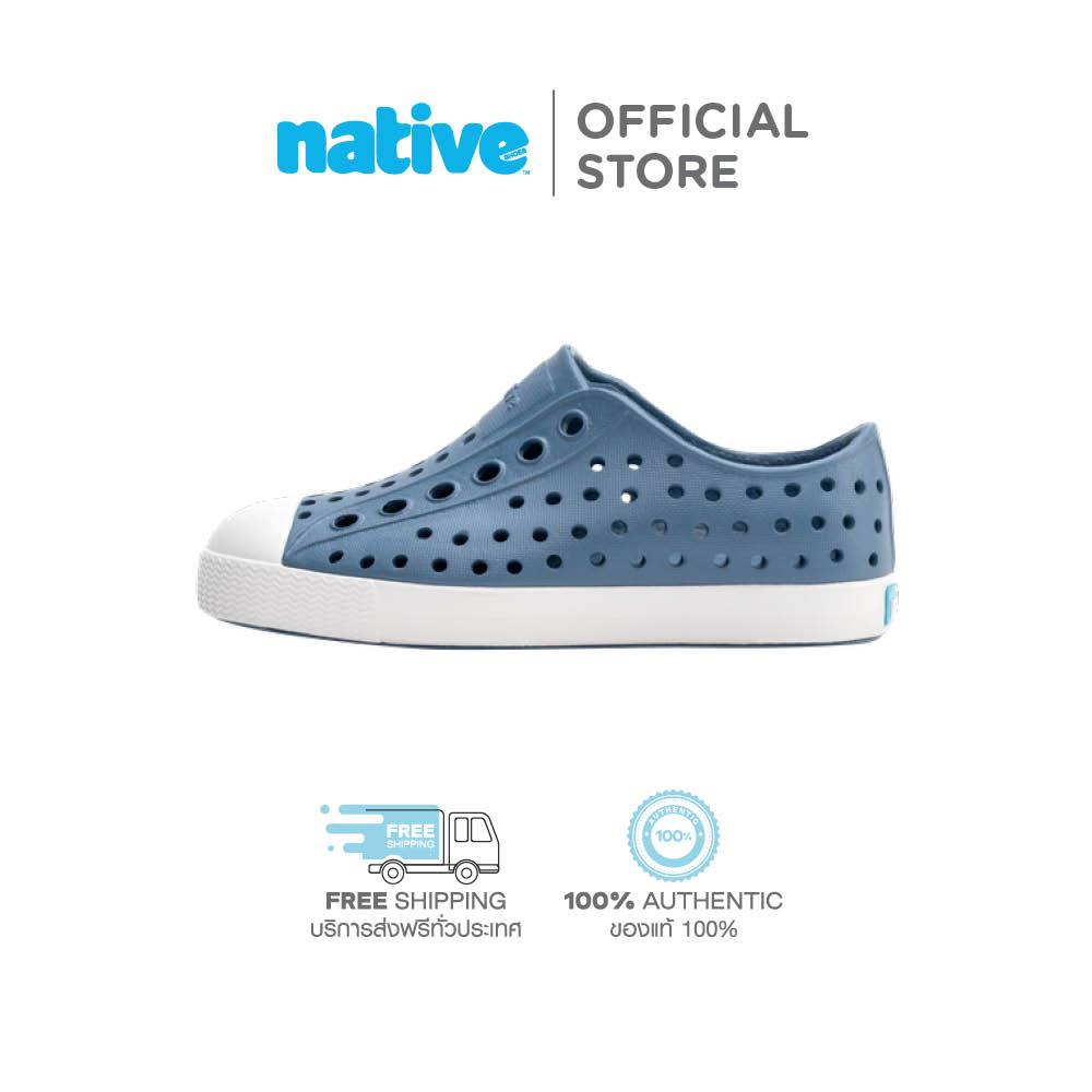 Native รองเท้ากันน้ำเด็กเล็ก EVA รุ่น Jefferson Flux Blue/Shell White