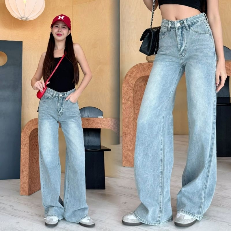 Y4.BIG BOY JEANS กางเกงยีนส์ขากระบอกใหญ่ทรงบอย