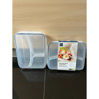 ส่งด่วน ส่งฟรีนะ Super Lock กล่องข้าวแบ่ง 3 ช่อง รุ่น 6185 กล่องใส่อาหาร กล่องพลาสติก Food Lunch Box กล่องถนอมอาหาร