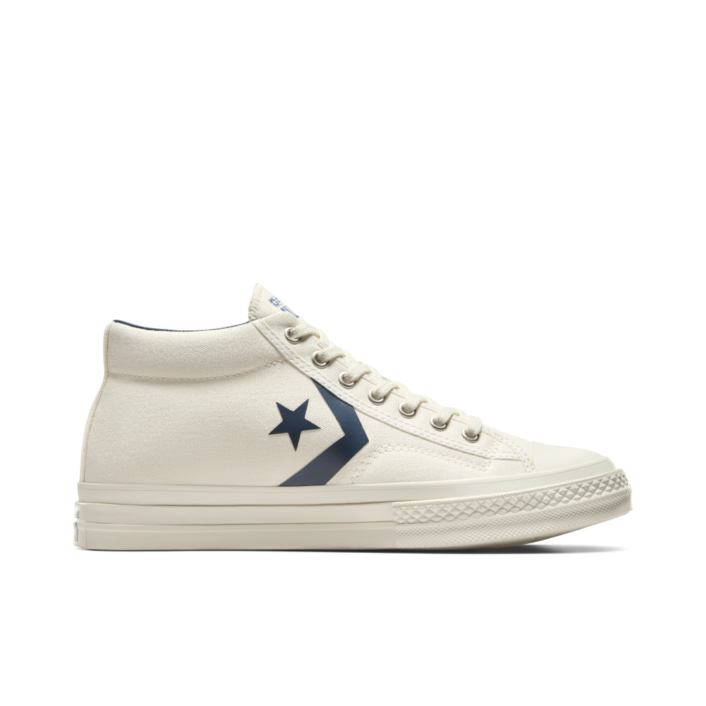 Converse รองเท้าผ้าใบ รุ่น STAR PLAYER 76 SEASONAL COLOR MID CREAM/NAVY - A10407CM_F4CMNA CREAM/NAVY ผู้ชาย