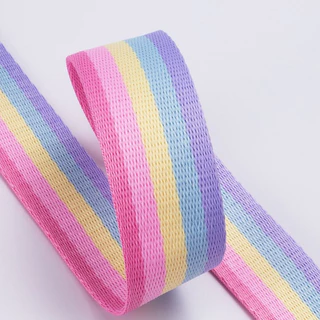 สายกระเป๋า ขนาด 3.2 cm.(1.5”) สีสวยหวาน เหนียว ทน สายสปัน สายโพลี พร้อมส่ง