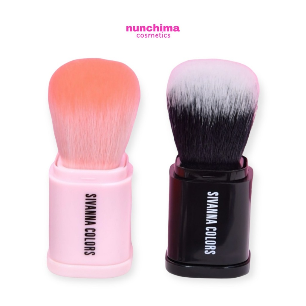BR02 Sivanna Colors Retractable Kabuki Brush ซีเวนน่า คัลเลอร์ส รีเทรคเอเบิล คาบูกิ บรัช