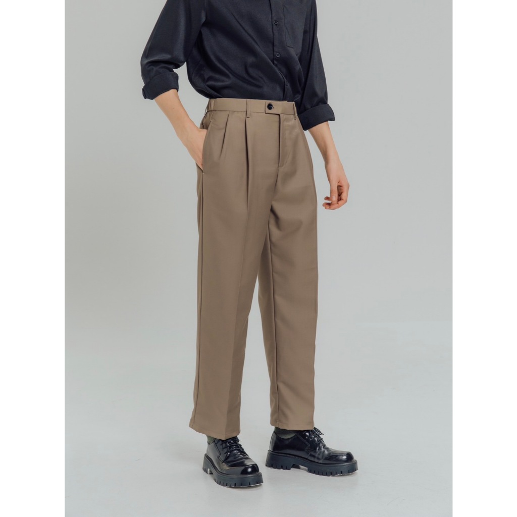 KINS | Kins Slack Pants กางเกงขากระบอก สไตล์คลาสิก (รหัส : KN223)