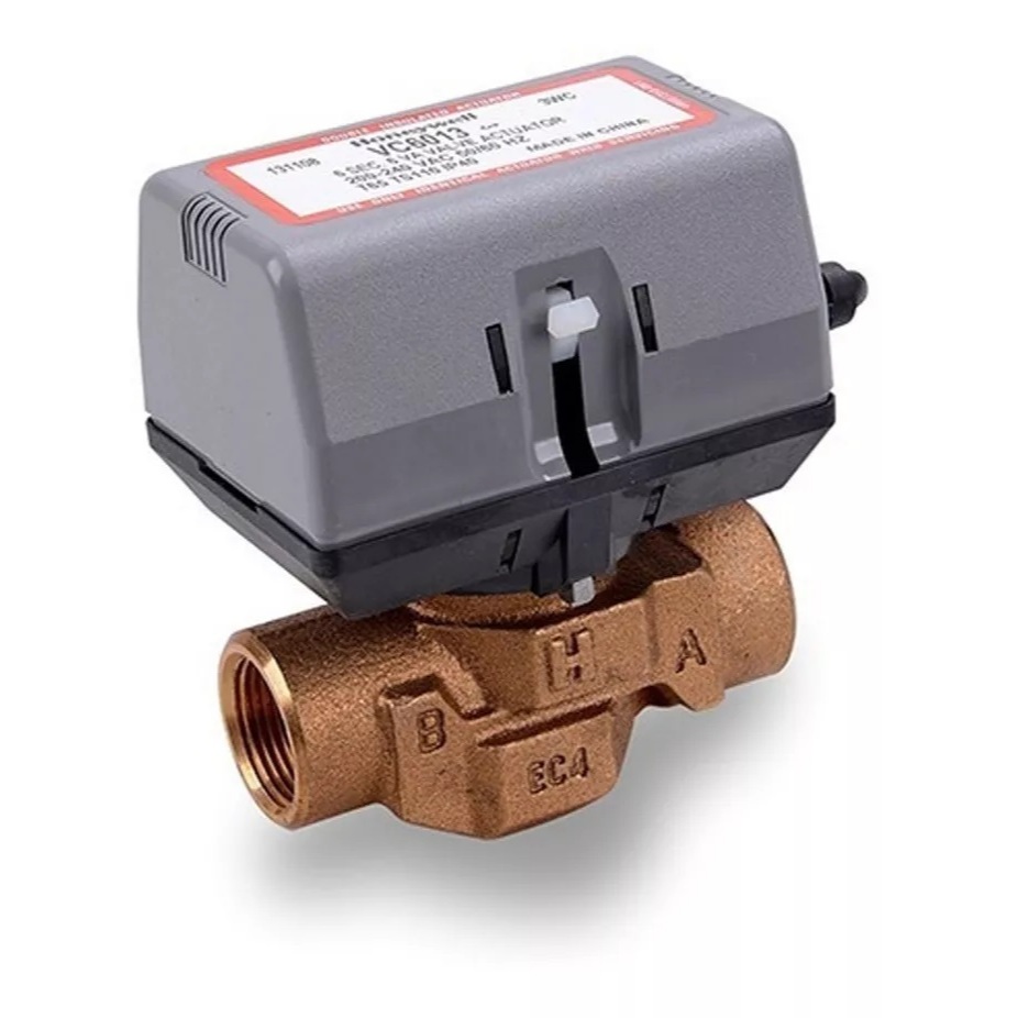 HONEYWELL 2 WAY VALVE VC4013AF1000 , VC4013AJ1000 , VC4013AP1000  Control Valve 220 Vac. (ON/OFF) El