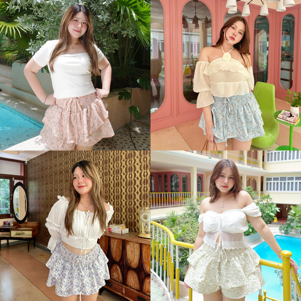 Ruffle Shorts กางเกงพองๆ ใส่สบาย - Merryhouse