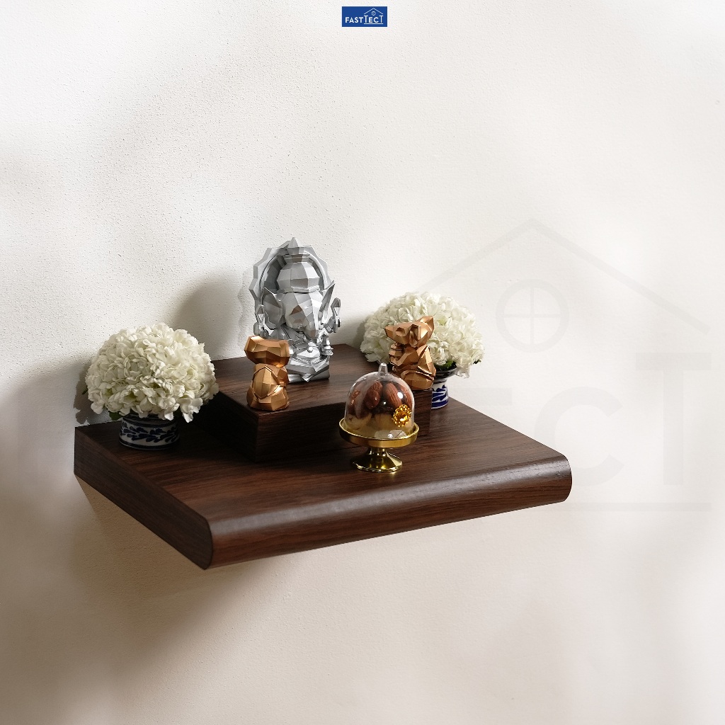 FASTTECT หิ้งพระติดผนัง มินิมอล หน้ามนขอบบาง ขนาด 20 x 30 ซม. - มูง่ายๆ แบบมินิมอล - รูปที่ 5