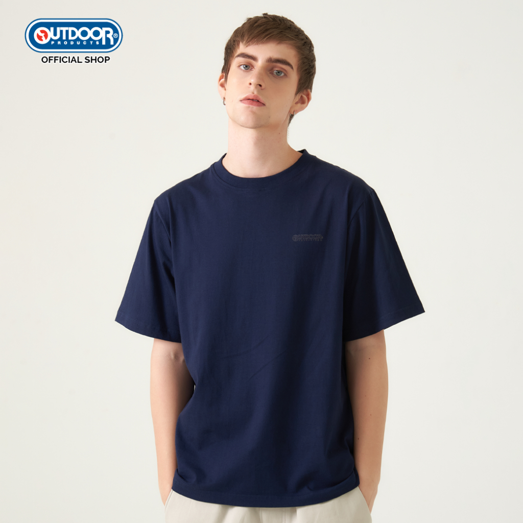 OUTDOOR PRODUCTS เสื้อยืดคอกลม เสื้อยืดแขนสั้น UNISEX SEMI EVERYDAY SLOGAN STYLE ODUTS240521