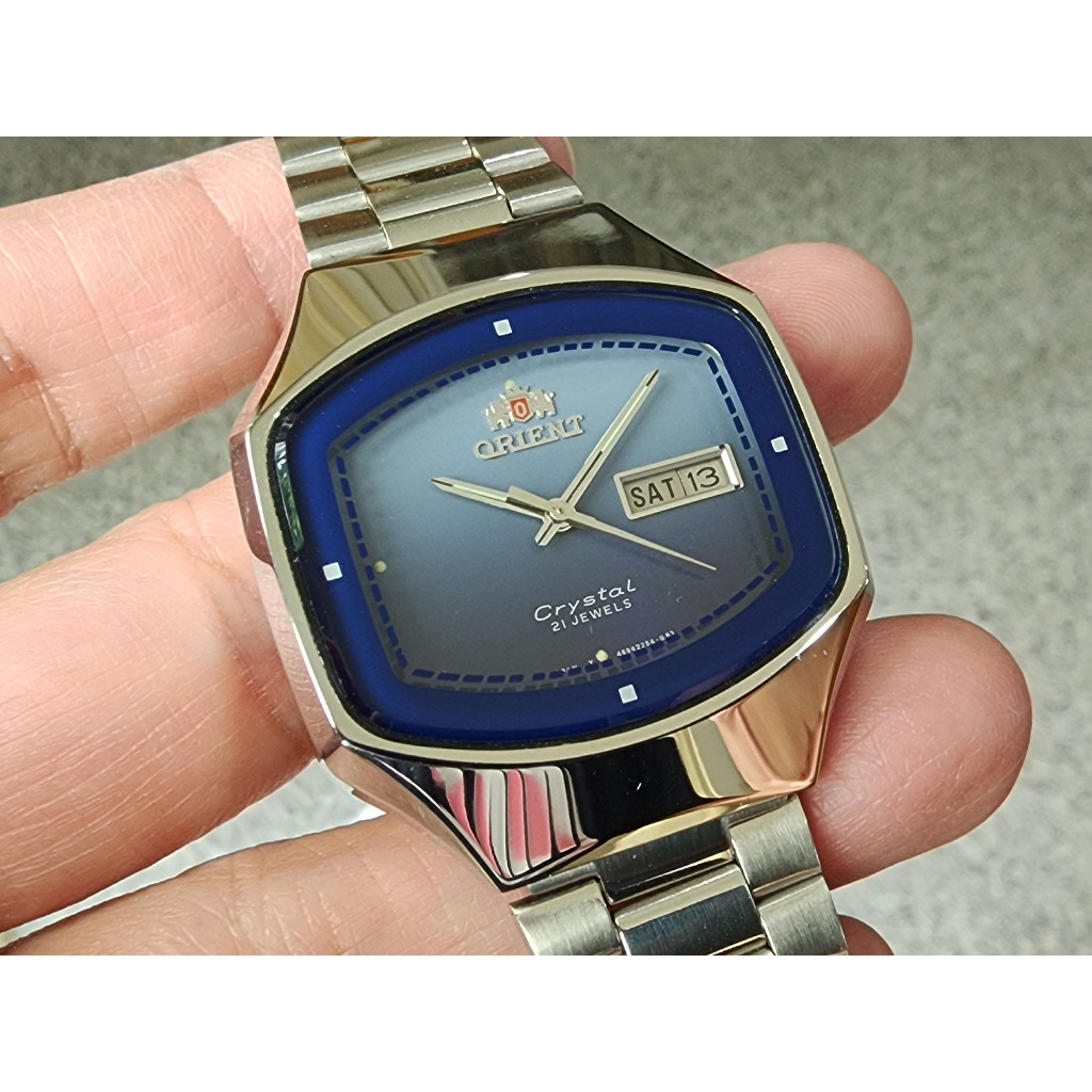 นาฬิกา Vintage Orient TV Dial จอทีวี Automatic Gents มือ 2 สภาพสวย.