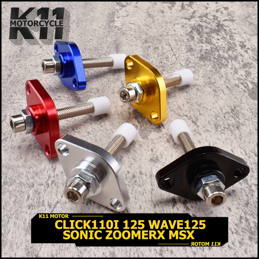 ตัวดันโซ่แต่ง click110i 125 wave125 sonic zoomerx msx อะไหล่มอเตอร์ไซค์ 5สี ใช้งานได้ดี ขายดี