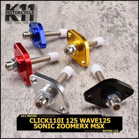 ตัวดันโซ่แต่ง click110i 125 wave125 sonic zoomerx msx อะไหล่มอเตอร์ไซค์ 5สี ใช้งานได้ดี ขายดี