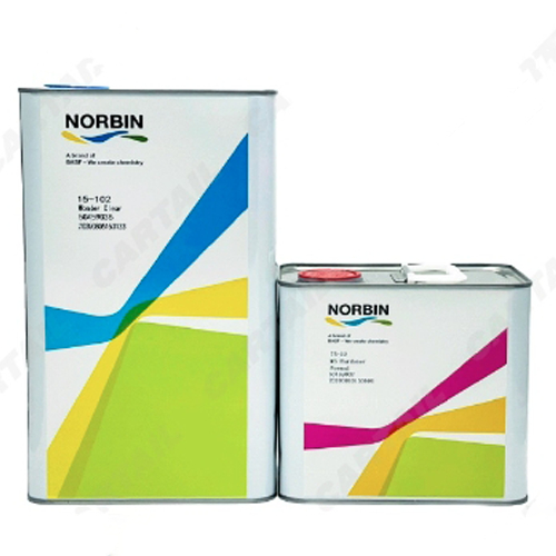 NORBIN เกรดพรีเมียม แบรนด์ นกแก้ว Glasurit ปริมาณ7.5ลิตร 15-102 5ลิตร+น้ำยา75-22 2.5ลิตร