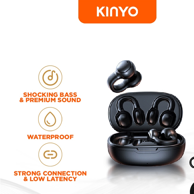 KINYO M30 ชุดหูฟังอินเอียร์ หูฟังไร้สาย หูฟังบลูทูธ 5.3 ลดเสียงรบกวน สําหรับเล่นกีฬา  HIFI