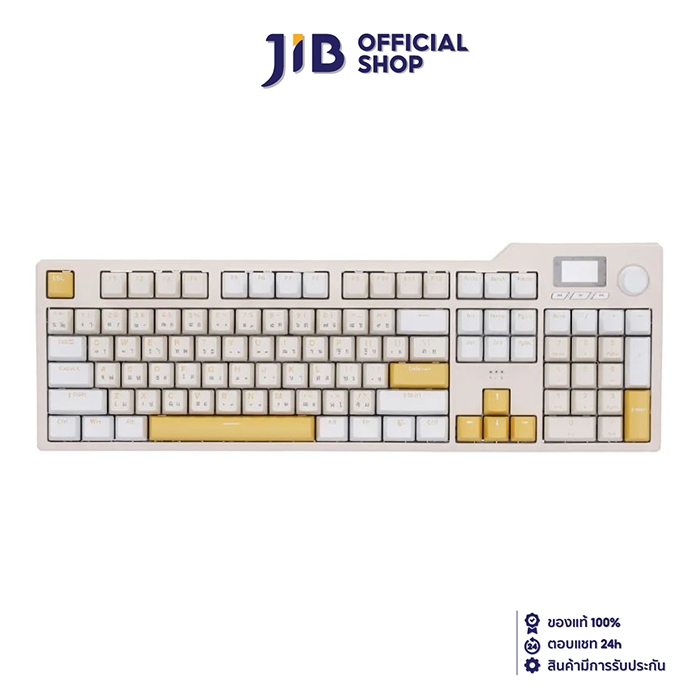 WIRELESS KEYBOARD (คีย์บอร์ดไร้สาย) AJAZZ AK35I PRO V2 (MIRROR MOON) (GIFT SWITCH RGB EN/TH)