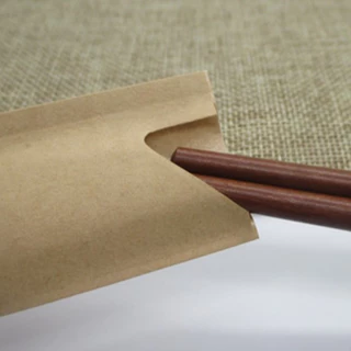 ซองกระดาษใส่ช้อน-ตะเกียบ เคลือบกันน้ำ-น้ำมัน แพ็ค 100 ชิ้น