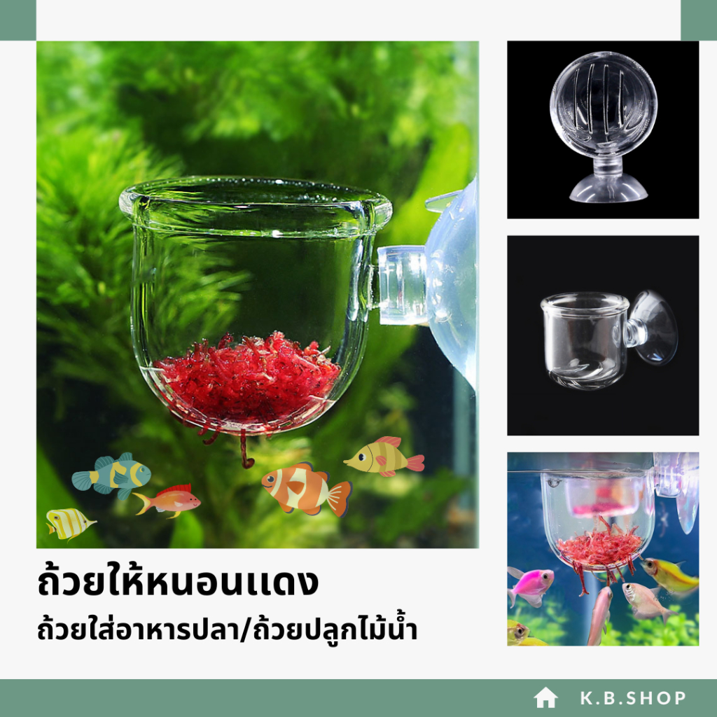ถ้วยให้หนอนเเดง ถ้วยใส่อาหารปลา  / ถ้วยปลูกไม้น้ำ🐟🌱