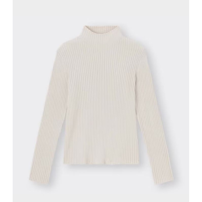 ช16 เสื้อสเวตเตอร์ไหมพรมถักคอปีน gu